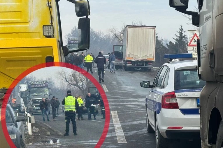 PRVE SLIKE SA IBARSKE MAGISTRALE! U sudaru dva automobila i kamiona kod Vreoca jedna osoba povređena, saobraćaj obustavljen! (FOTO, VIDEO)