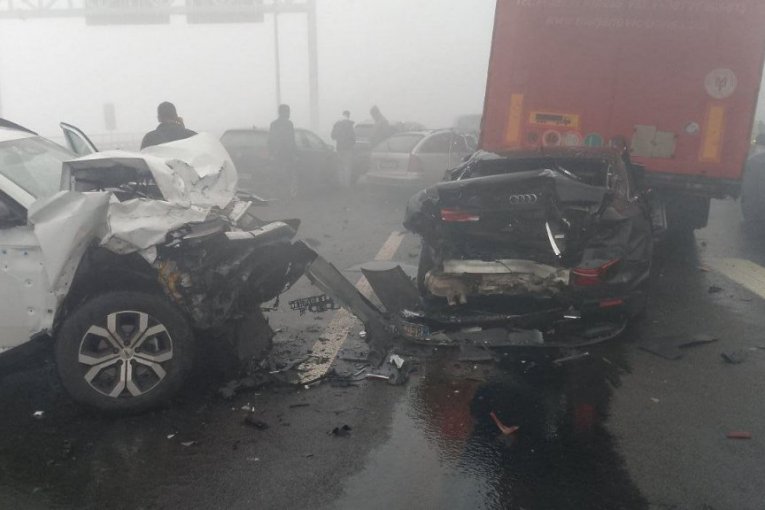 Lančani sudar kod tunela Munjino brdo