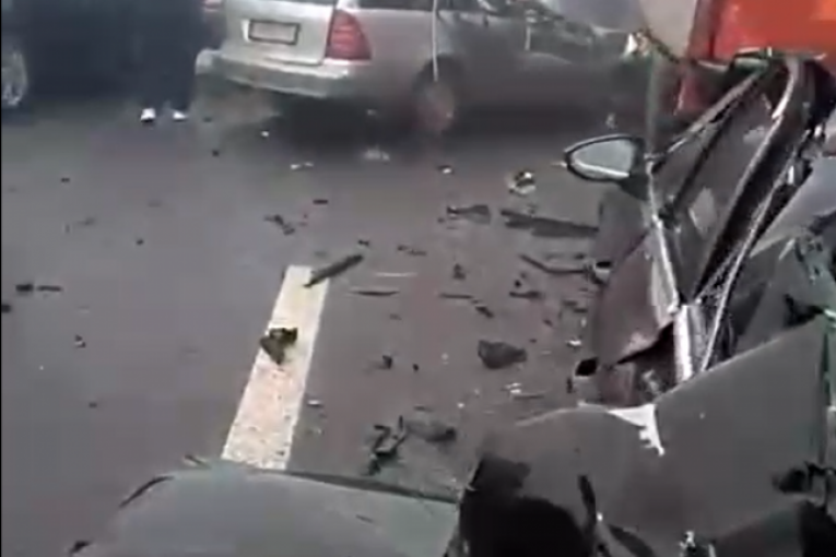 Lančani sudar kod tunela Munjino brdo