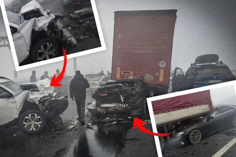 ČETIRI OSOBE PREVEZENE U BOLNICU! Otkrivamo najnovije detalje stravičnog sudara kod tunela Munjino brdo: Smrskano 10 vozila! (FOTO, VIDEO)