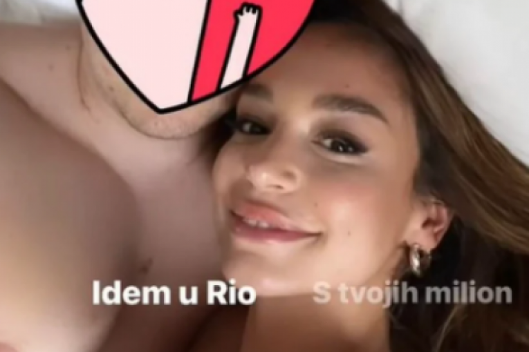 Edita Aradinović sa misteroznim muškarcem