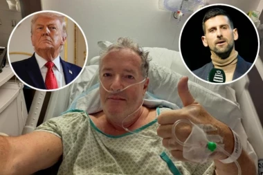 "KRIVIM DONALDA TRAMPA": Hospitalizovan Pirs Morgan! Procurila fotka iz bolnice, Novak Đoković odmah reagovao! (FOTO)