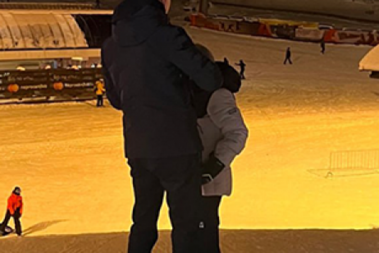 Peđa Jovanović sa sinom