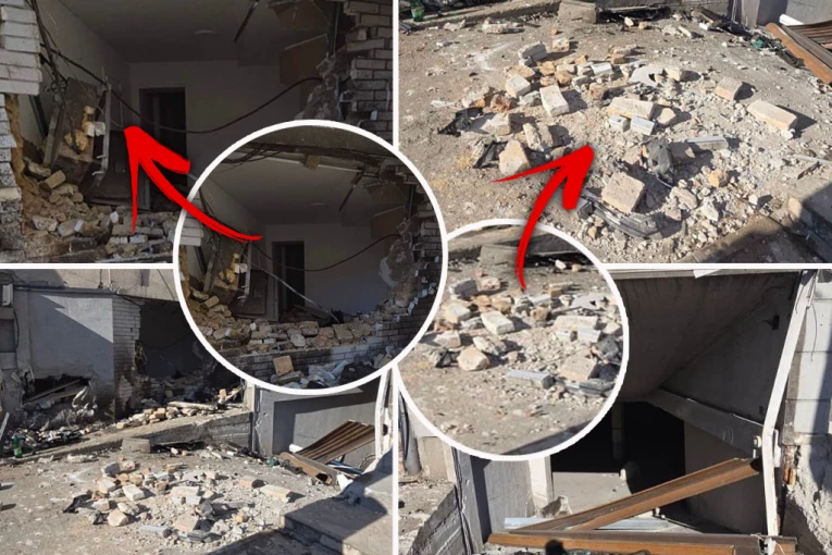 PRVE SLIKE SA MESTA STRAVIČNE NESREĆE U ZEMUNU! Automobilom razbio zid i uleteo u zgradu, hitno prebačen na reanimaciju! (FOTO)