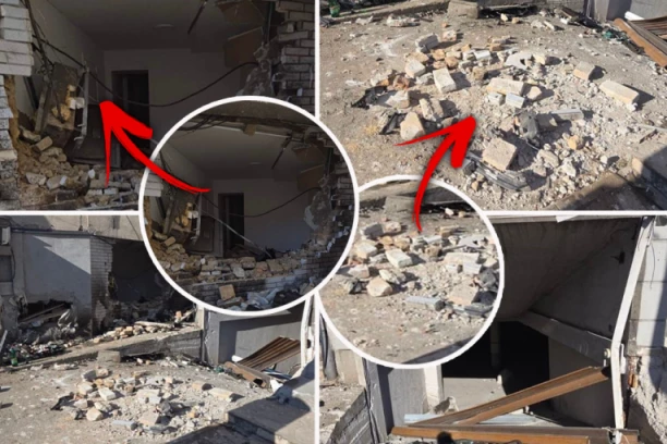 PRVE SLIKE SA MESTA STRAVIČNE NESREĆE U ZEMUNU! Automobilom razbio zid i uleteo u zgradu, hitno prebačen na reanimaciju! (FOTO)