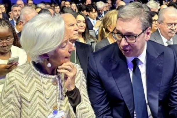 SRBIJA NASTAVLJA DA RADI NA UBRZANOM RASTU! Vučić se sastao sa predsednicom Evropske centralne banke Kristin Lagard u Davosu! (FOTO)