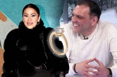 MINA KOSTIĆ VERENA U PROGRAMU UŽIVO! Blista Kasperov DIJAMANT na pevačicinoj ruci, EVO KO JE KUMA! (VIDEO)