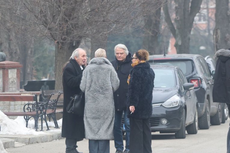 Sahrane Mike Aleksića na Centralnom groblju u Beogradu