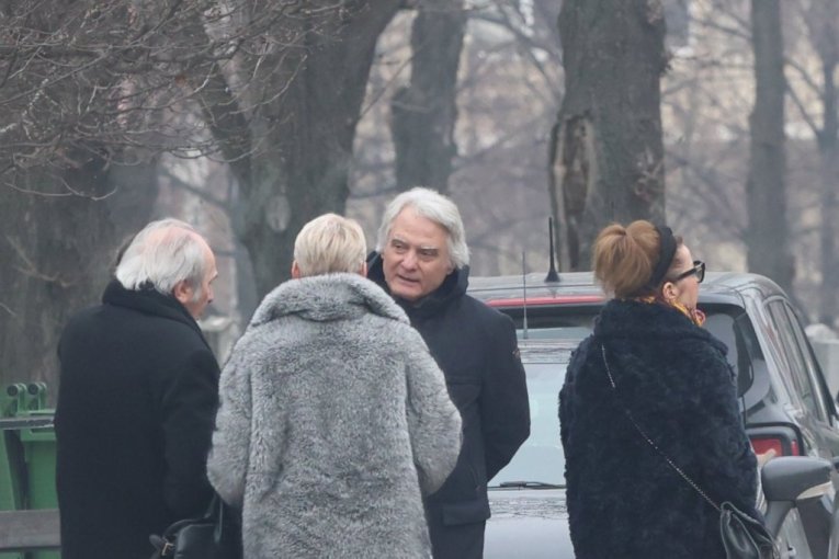 Sahrane Mike Aleksića na Centralnom groblju u Beogradu