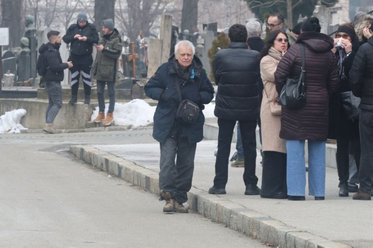 Sahrane Mike Aleksića na Centralnom groblju u Beogradu