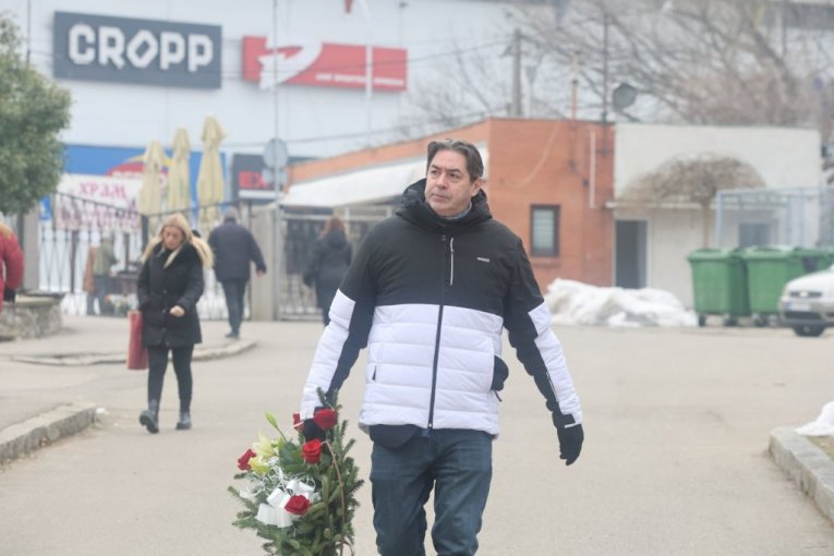 Sahrane Mike Aleksića na Centralnom groblju u Beogradu
