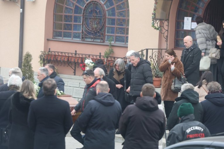 Sahrane Mike Aleksića na Centralnom groblju u Beogradu