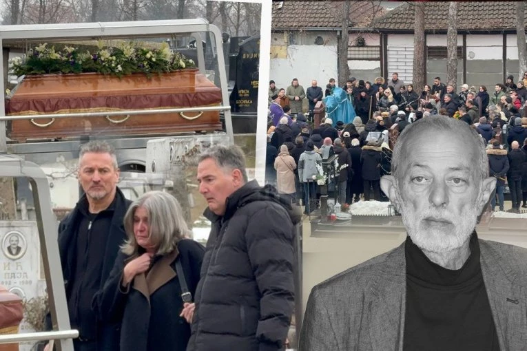 MIKA ALEKSIĆA SAHRANJEN UZ HOR! Neutešnu udovicu držali da se ne sruši od bola, a evo ko je sve ispratio pokojnog učitelja glume! (FOTO, VIDEO)