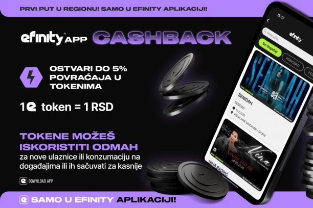 eFinity postavlja standarde: Cashback koji donosi više od ulaznice