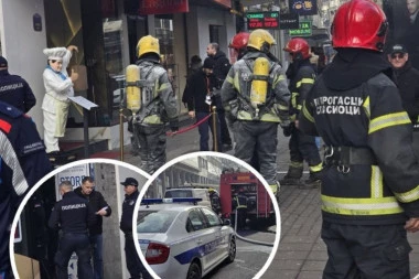 POŽAR NA TERAZIJAMA! Gori zgrada, vatrogasci na terenu! (VIDEO)