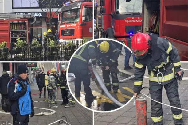 PRVI SNIMCI POŽARA NA TERAZIJAMA! Veliki broj vatrogasaca u centru Beograda, sumnja se da je zbog OVOGA buknula vatra! (FOTO, VIDEO)
