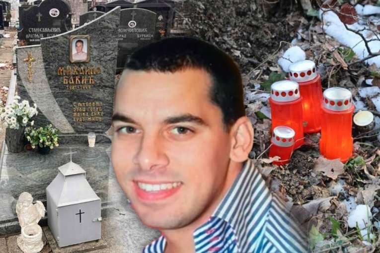 Republika / Foto Galerija / Grob Bakića Sveće na mestu ubistva Mesto ubistva Živka Bakića