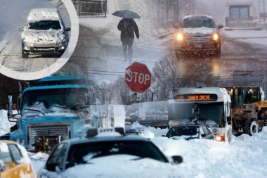 MONSTRUOZNO NEVREME PARALISALO AERODROME, U GRADOVIMA STRAVA! Napadalo pola metra snega, niko ne može iz kuća da izađe (VIDEO)