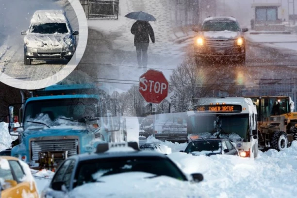 MONSTRUOZNO NEVREME PARALISALO AERODROME, U GRADOVIMA STRAVA! Napadalo pola metra snega, niko ne može iz kuća da izađe (VIDEO)