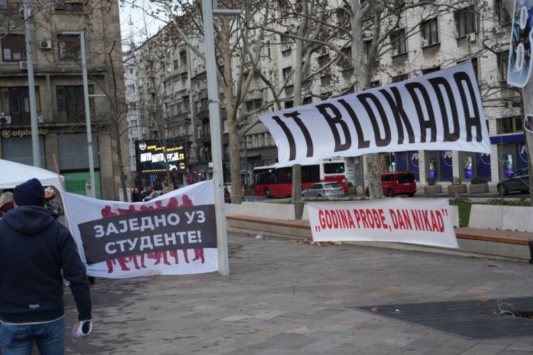 Blokaderi na Trgu Nikole Pašića