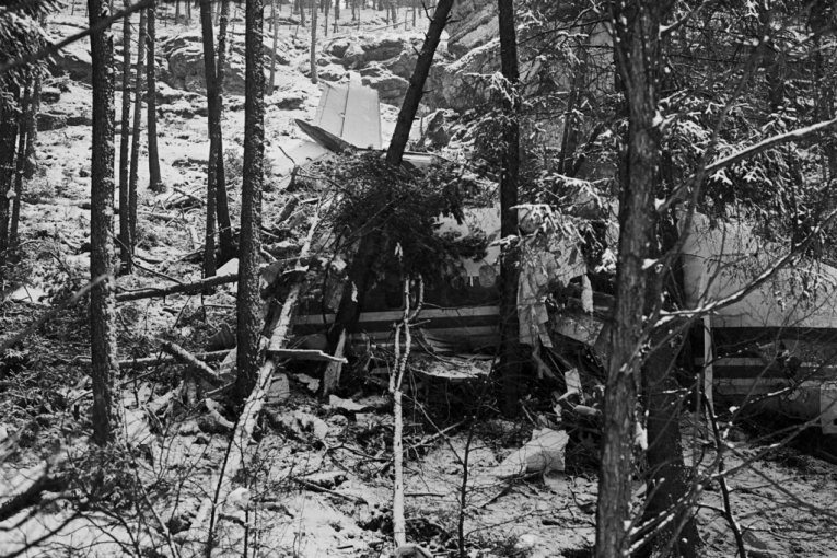 Ostaci aviona DC-9 Jugoslovenskog aviotransporta