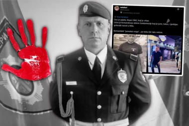 GNUSNO BLOKADERSKO LIKOVANJE: Smrt komandanta Žandarmerije dočekali s osmehom mržnje, pa poželeli da i drugi policajci UMRU ZA NJIM (FOTO)