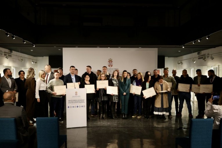 Dodela sertifikata u Etnografskom muzeju