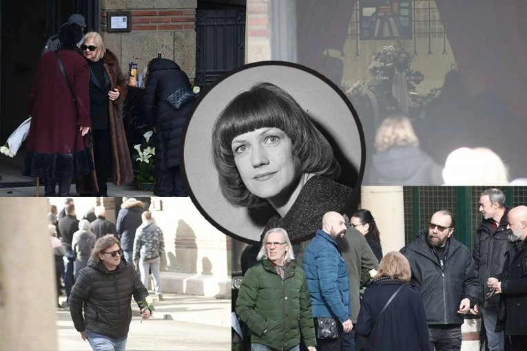 POTRESNE SCENE NA SAHRANI SENKE VELETANLIĆ! Sestra Bisera i sin Vasil primaju saučešća! (GALERIJA)