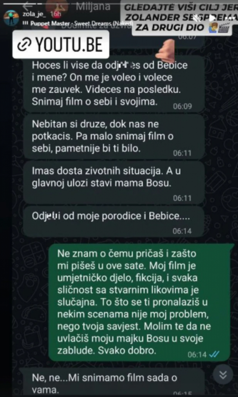 TEK KREĆE HAOS ZBOG ZOLINOG FILMA: Isplivale skandaozne prepiske - šta se tačno dešava u Nišu?!
