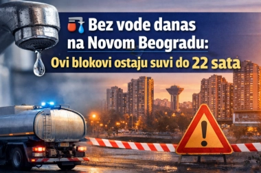 Bez vode danas na Novom Beogradu: Ovi blokovi ostaju suvi do 22 sata