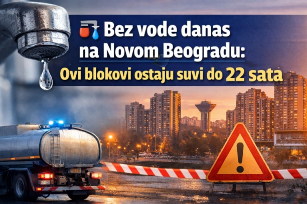 Bez vode danas na Novom Beogradu: Ovi blokovi ostaju suvi do 22 sata