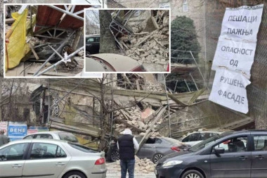 SRUŠILA SE KUĆA U ULICI DŽORDŽA VAŠINGTONA: Strahuje se da ima ljudi ispod ruševina - HOROR U CENTRU BEOGRADA! (FOTO)