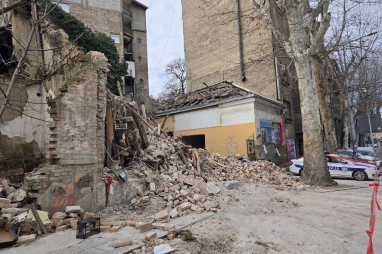 Urušena kuća u Beogradu