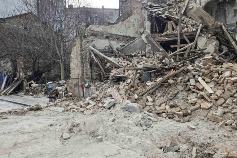 Urušena kuća u Beogradu