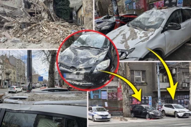 JEZIVI PRIZORI NA MESTU URUŠAVANJA ZGRADE U CENTRU BEOGRADA! Jedan detalj SVIMA PROMAKAO - POLICIJA NA LICU MESTA! (FOTO)