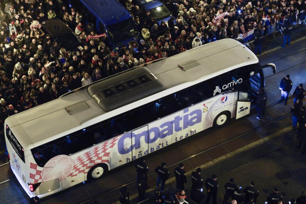 Doček na Trgu bana Jelačića