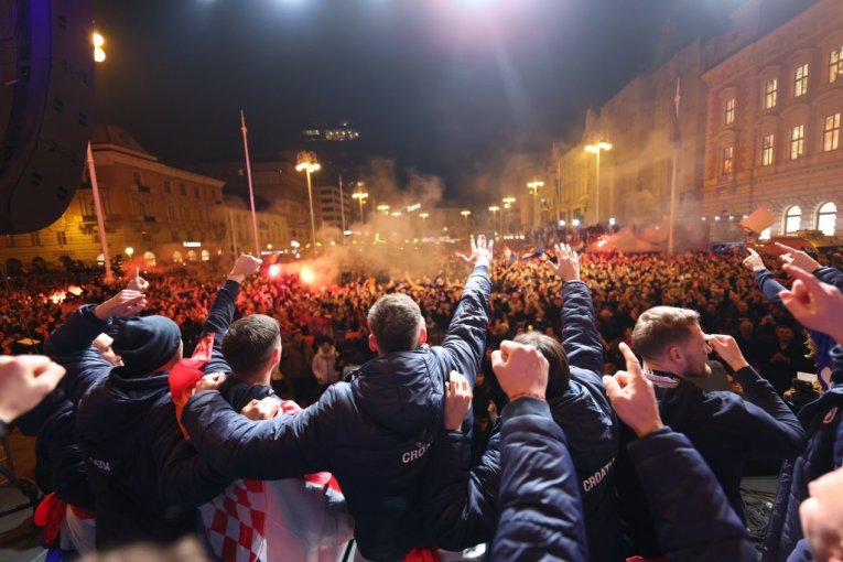 Doček na Trgu bana Jelačića