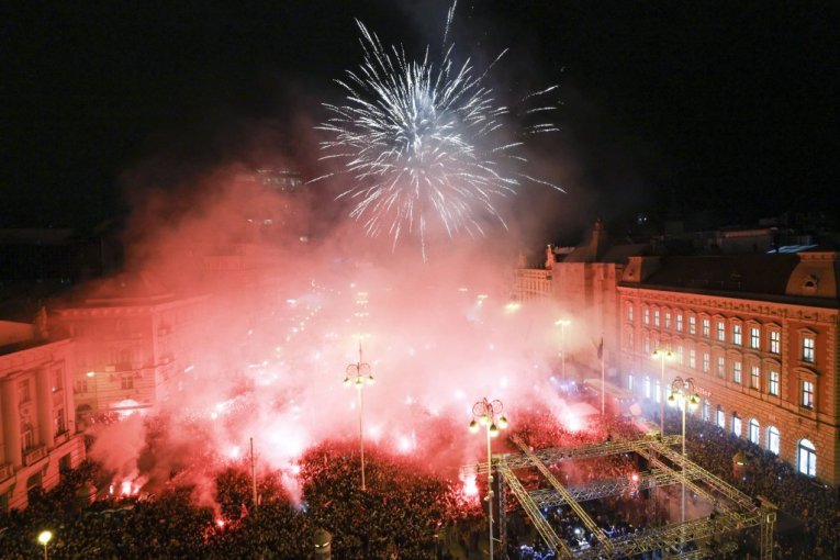 Doček na Trgu bana Jelačića