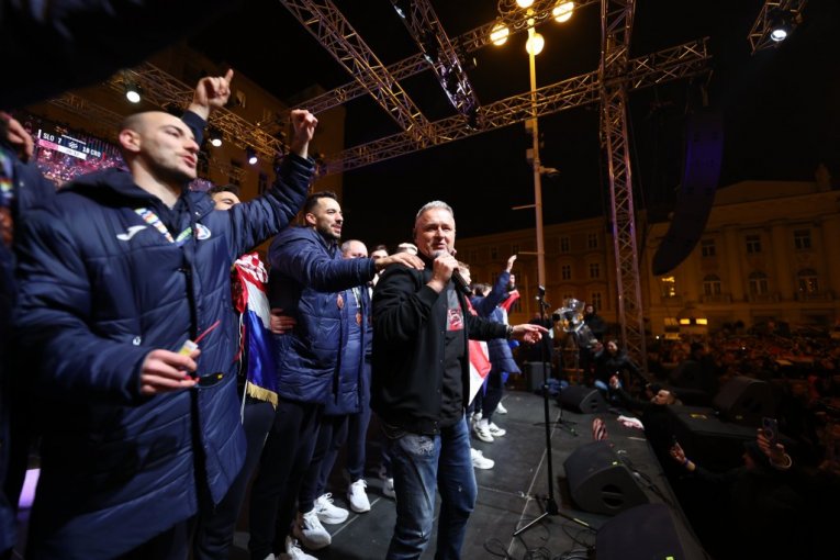 Doček na Trgu bana Jelačića