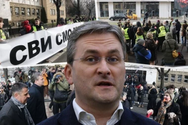 POGLEDAJTE DOLAZAK MINISTRA SELAKOVIĆA NA SUD: Blokaderi vrše ogroman pritisak, vrište, vređaju! (FOTO, VIDEO)