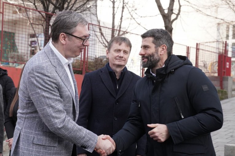 Predsednik Aleksandar Vučić i Aleksandar Šapić