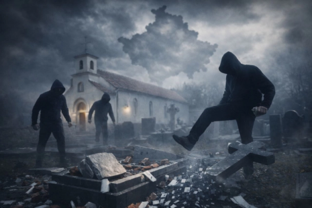 ALBANCI UPALI U SRPSKU CRKVU NA KOSMETU! Počeli da skrnave grobove, razvaljena i ograda - NI MRTVIMA NE DAJU DA POČIVAJU U MIRU