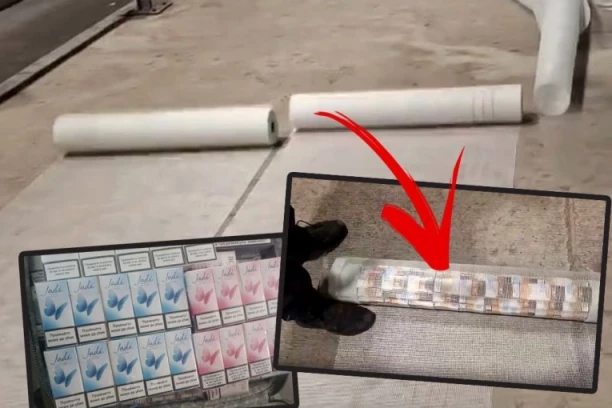 POKUŠALI DA PRENESU 2.500 PAKLICA CIGARETA! Krio ih u mrežici za fasadu - ŠOKANTNA ZAPLENA NA GRANIČNIM PRELAZIMA! (FOTO)
