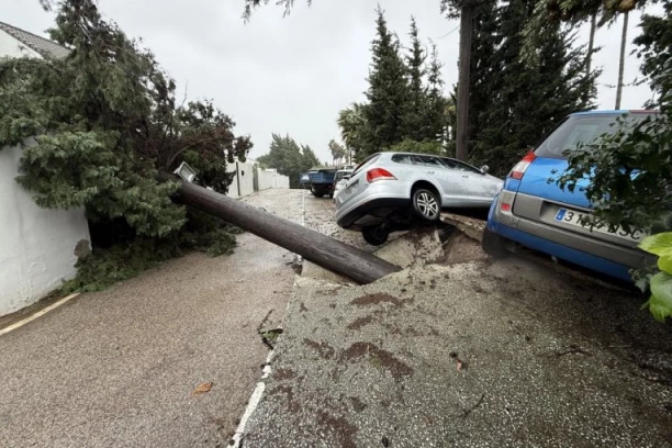 STRAVA I UŽAS! Olujni vetrovi LOME stabla i krovove, letovi OTKAZANI, građani UPOZORENI da ostanu u kućama! (FOTO, VIDEO)