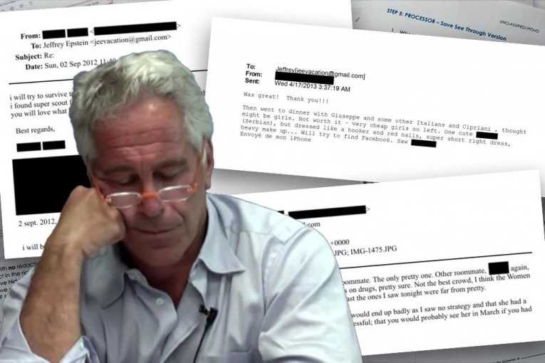 ŠOKANTNO! Ovako je PEDOFIL EPSTAJN komentarisao devojke iz naše zemlje: "Slatka, ali obučena kao prostitutka" – crveni nokti, ultrakratka haljina, jaka šminka!