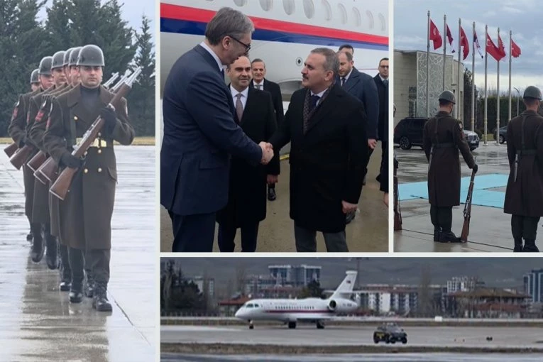 VUČIĆ SLETEO U ANKARU!  Dočekan sa počasnom gardom: Očekuju me važni razgovori sa Erdoganom