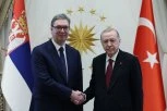 VUČIĆ SE OBRAĆA: Predsednik nakon sastanka sa Erdoganom (FOTO/VIDEO)
