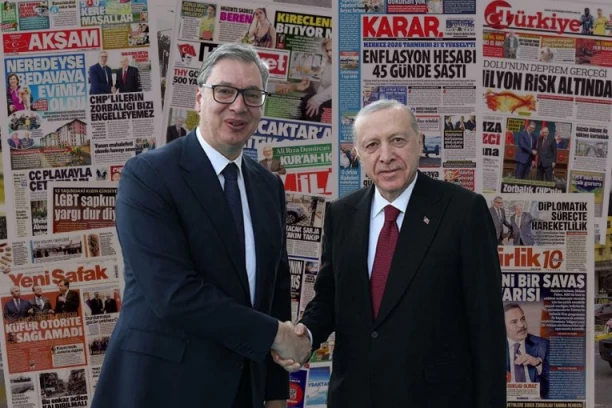 VUČIĆ I ERDOGAN NA SVIM NASLOVNIM STRANAMA Ogromno interesovanje za posetu predsednika Srbije Turskoj (FOTO)