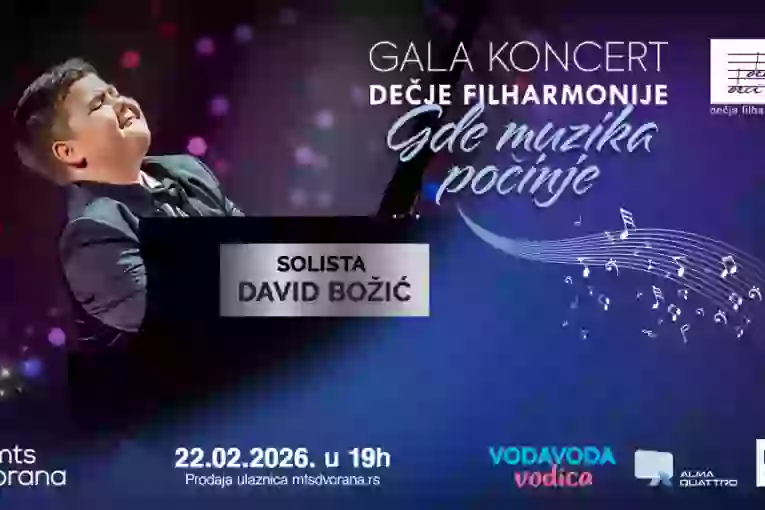 David Božić solista na gala koncertu Dečje filharmonije