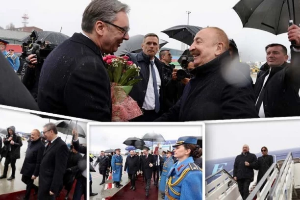 ALIJEV STIGAO U POSETU SRBIJI: Na aerodromu ga dočekao predsednik Vučić!